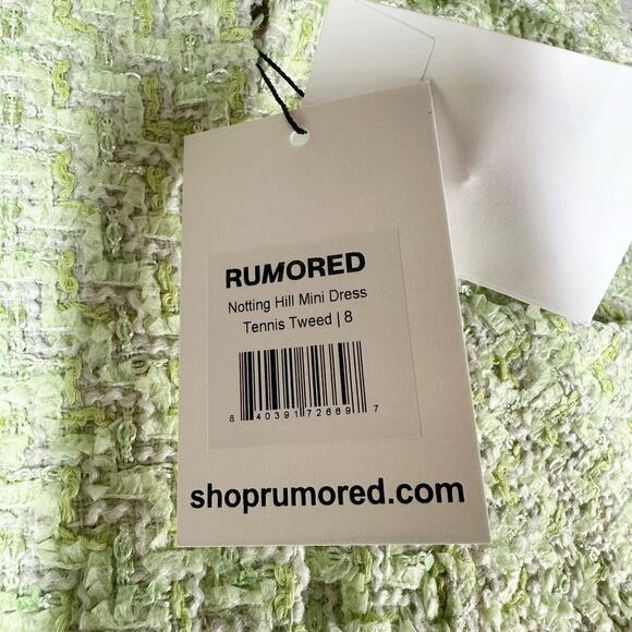 Rumored Notting Hill Tennis Tweed Mini Dress Size US 8 - Picture 6 of 12